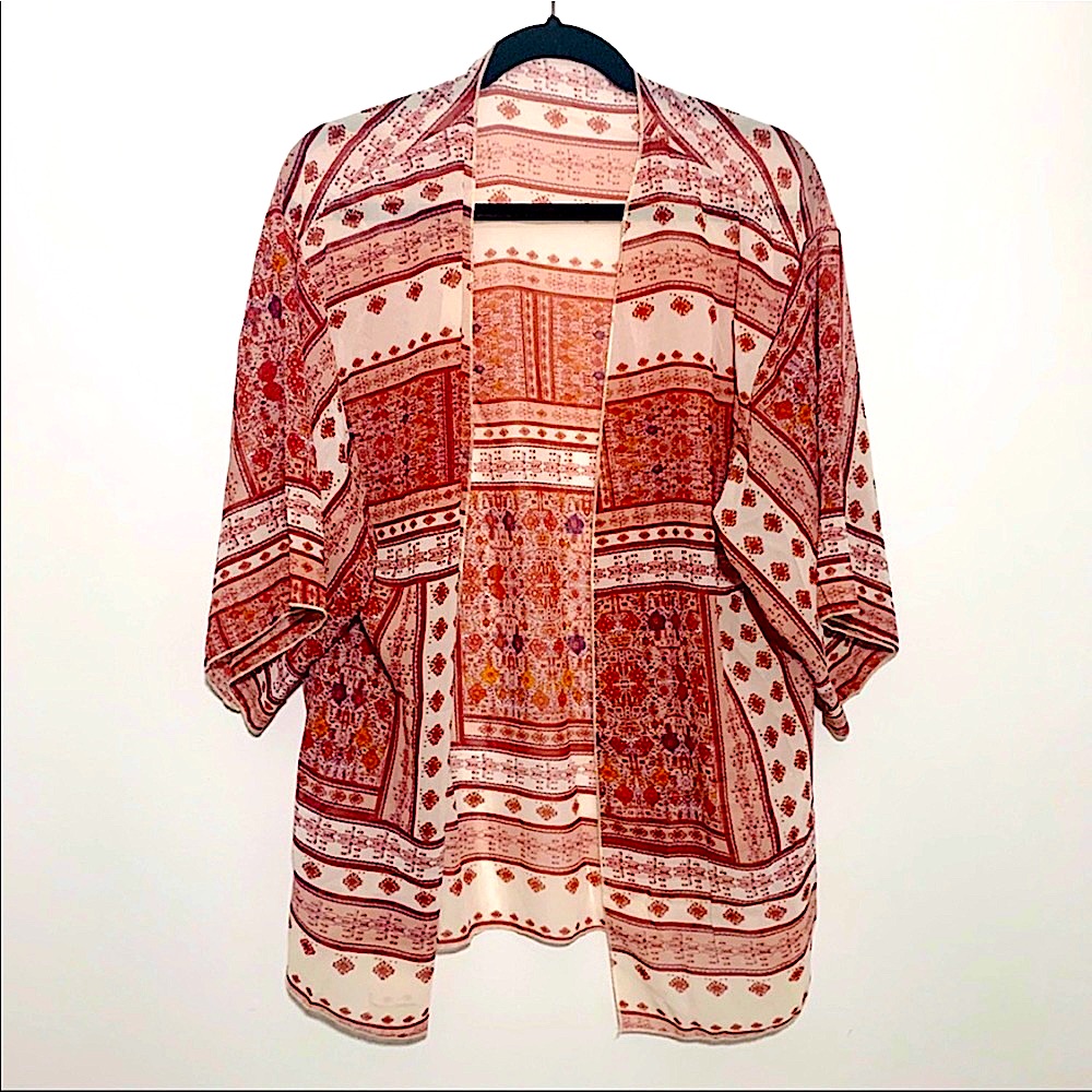 Red Pattern Kimono